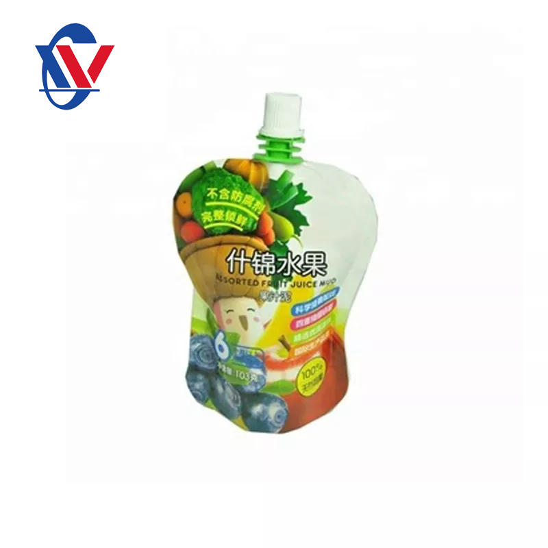 Bolsas de embalaje de boquilla de forma especial